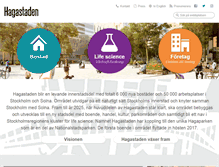 Tablet Screenshot of hagastaden.se